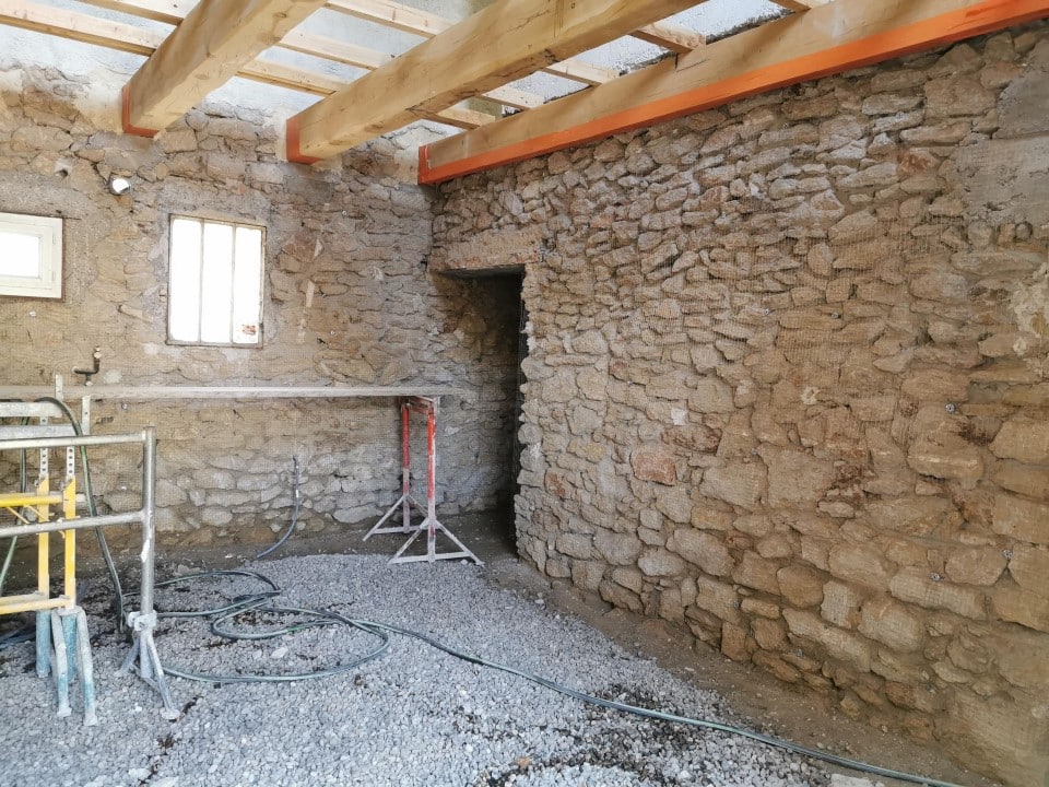 PHOTOS AVANT COFFRAGE ET ENDUITS INTERIEUR